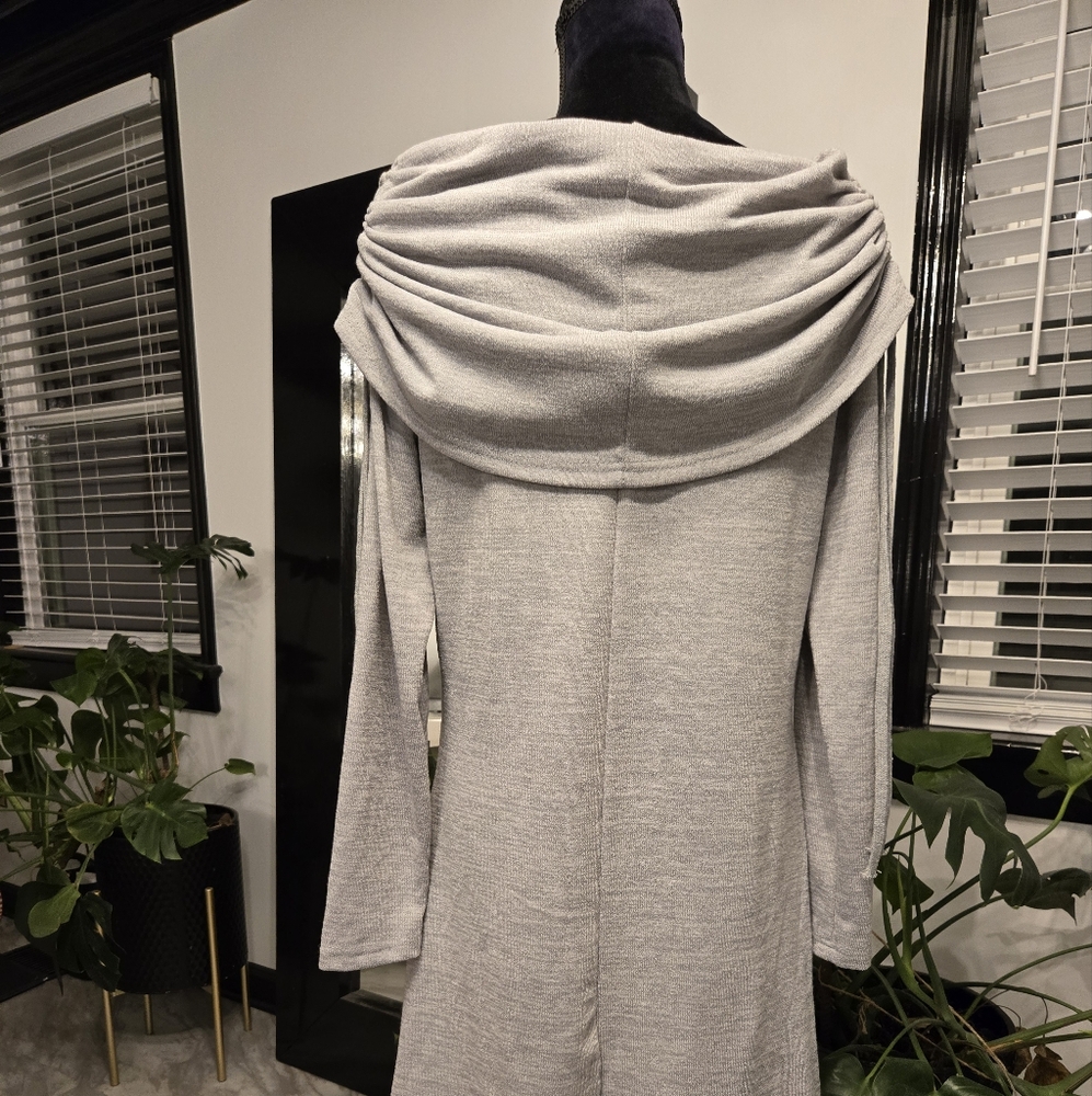 Cozy Gray Knit Dress